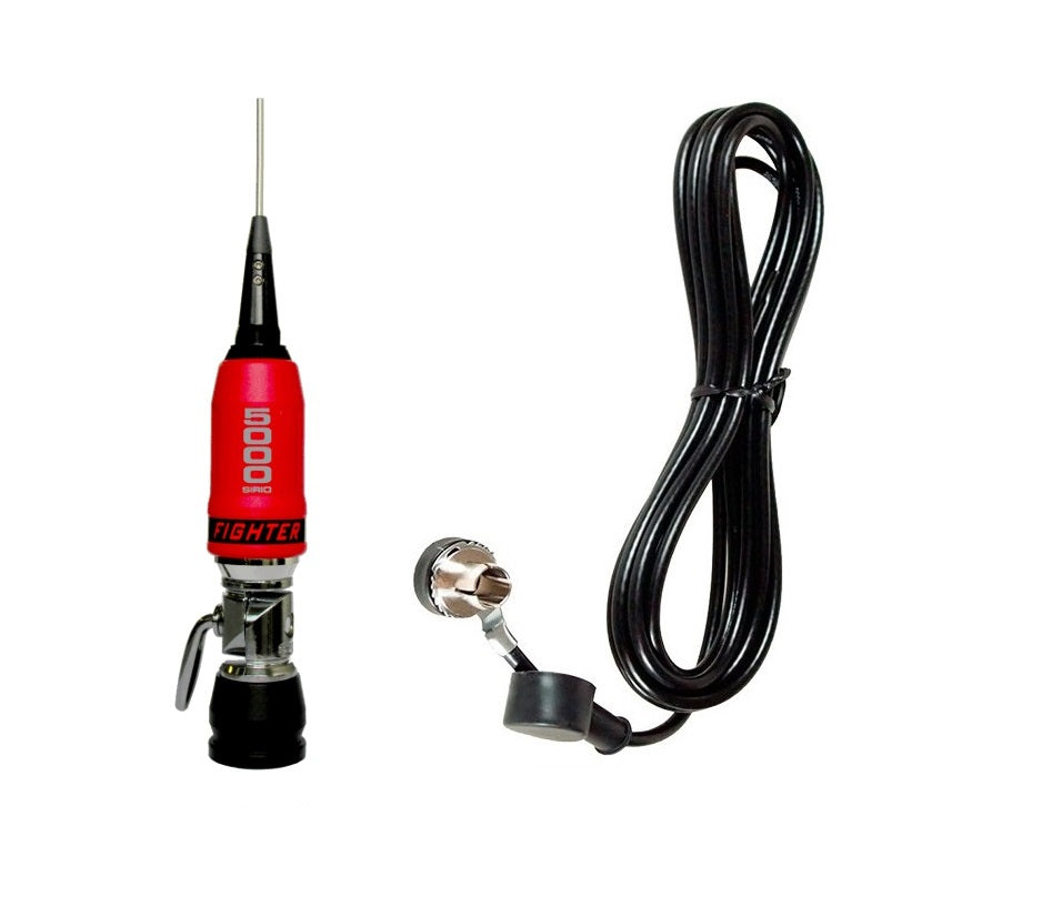 Antenne Cb Sirio Fighter P-5000 Pour Véhicule - 27MHz, 10m (Blanche/Rouge) Antenna Cb Camion Antenne Cb Sirio Fighter P-5000 Pour Véhicule - 27MHz, 10m (Blanche/Rouge) Antenna Cb Camion
