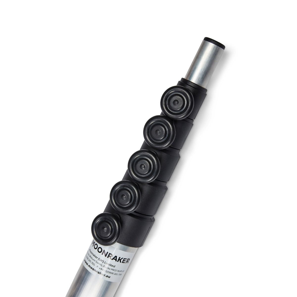 Moonraker LMA-S telescopic mast nested sections and locking collars close-up