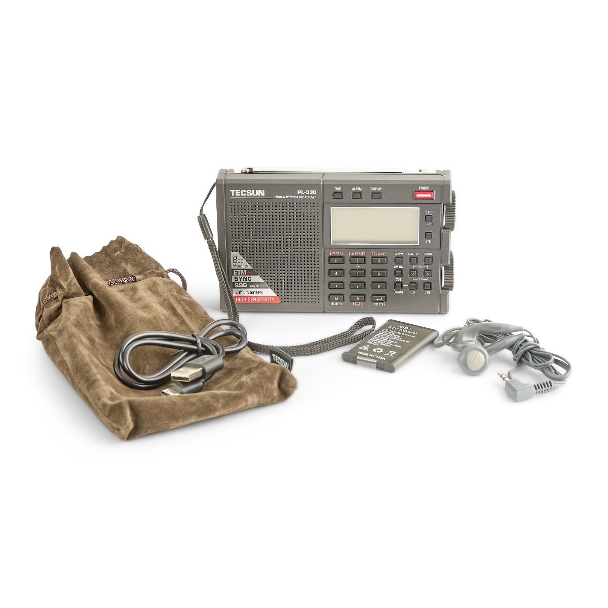Tecsun PL-330 Pocket DSP Receiver FM/LW/MW/SW/SSB, ETM+, 850 Memories, 24hr Battery