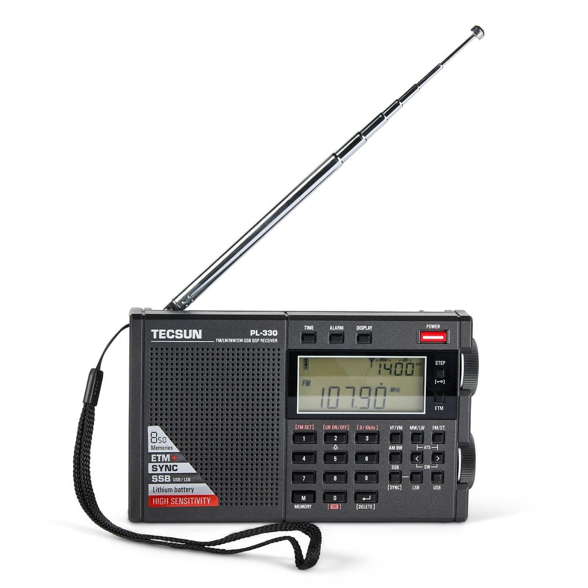 Tecsun PL-330 Pocket DSP Receiver FM/LW/MW/SW/SSB, ETM+, 850 Memories, 24hr Battery