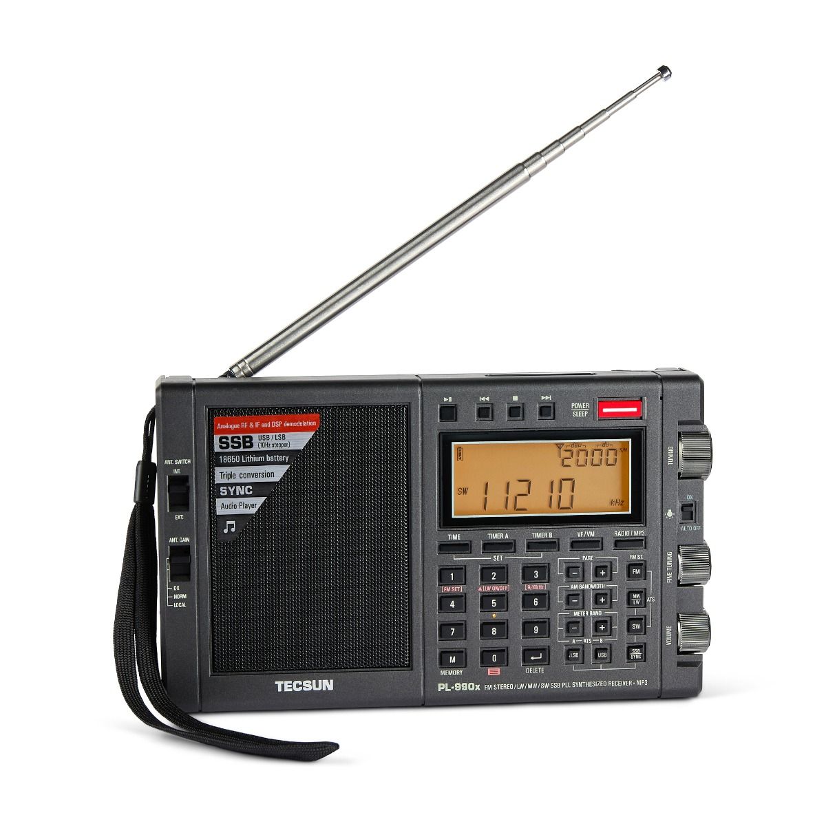 Tecsun PL-990X Multiband Digital Receiver LW/MW/SW/FM/SSB, 3150 Memories