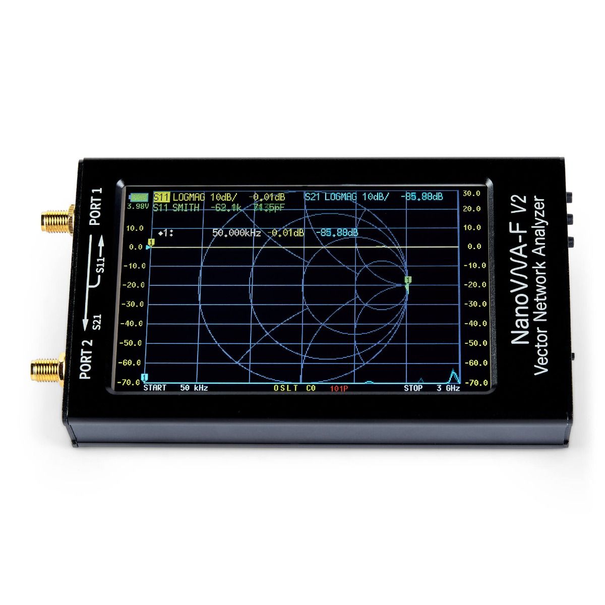 NanoVNA-F V2 Portable Vector Network Analyser 50kHz–3GHz