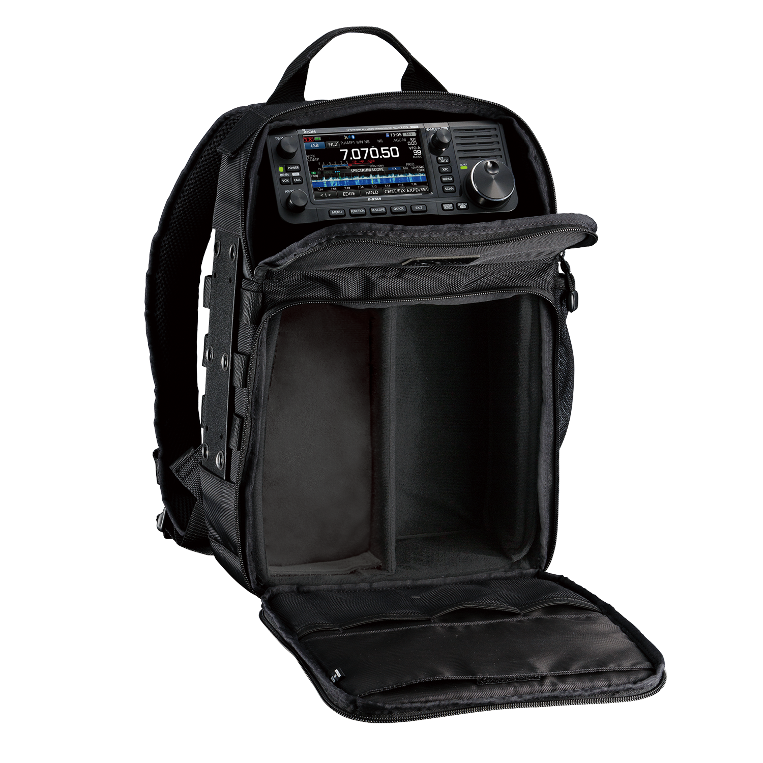 Icom LC-192 Utility Backpack for IC-705 | 11L, Antenna Port, BP-272 Pockets