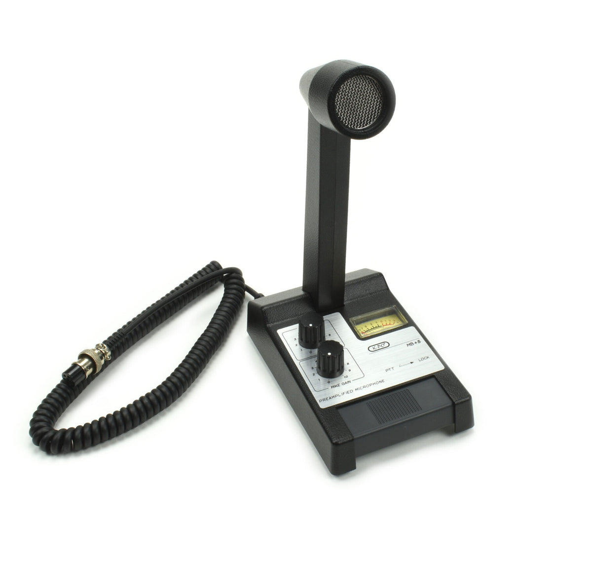 K-PO MB+5 P6 6-Pin Desk Power Microphone with VU Meter