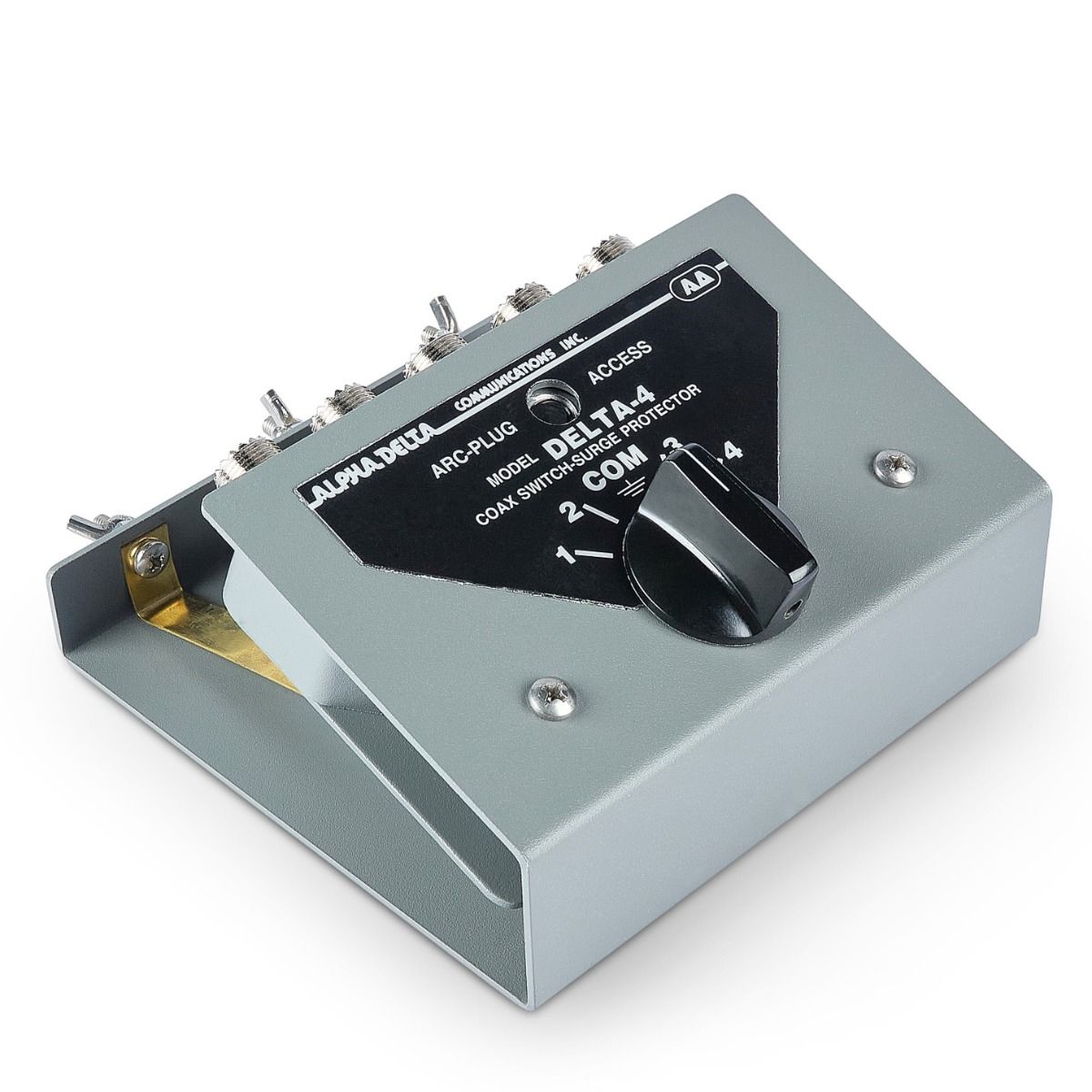 Alpha Delta ASC-4B Desktop Console Coaxial Switch, SO-239, 1500W, 4-Position
