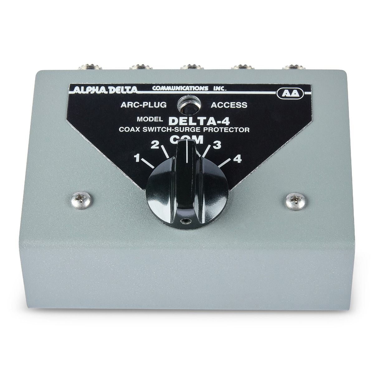 Alpha Delta ASC-4B Desktop Console Coaxial Switch, SO-239, 1500W, 4-Position