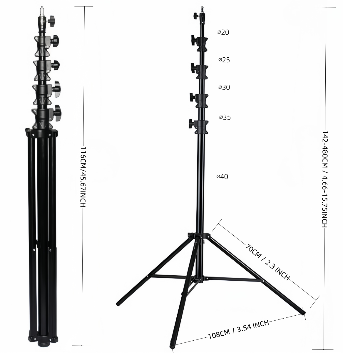 TP16 Portable Antenna Mast 4.8m, Aluminium, SOTA POTA