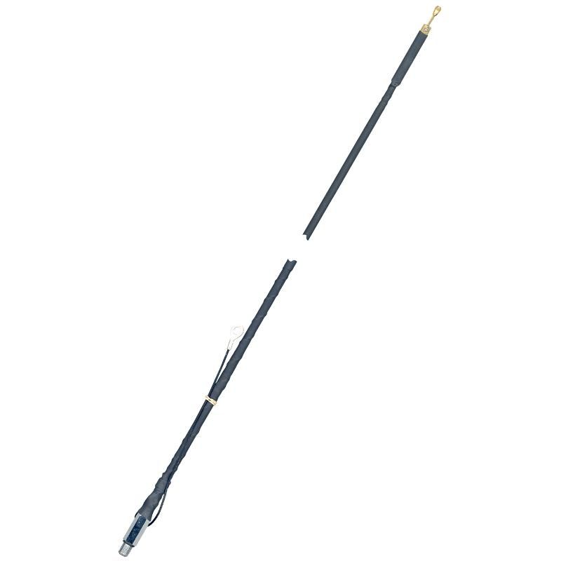 Wilson Silver Load 4ft Flexible Fibreglass CB Antenna Whip, Tuneable Tip, 200W, 3/8