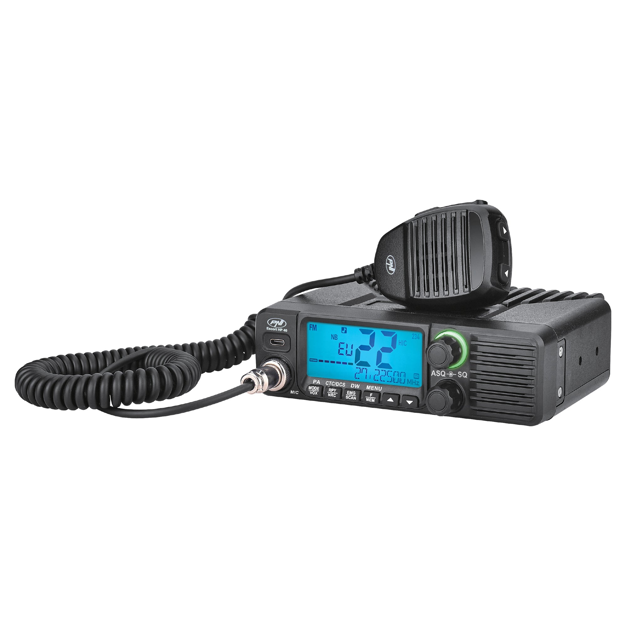 PNI Escort HP 40 Multistandard CB Radio – AM/FM 40 Channels, 12V/24V