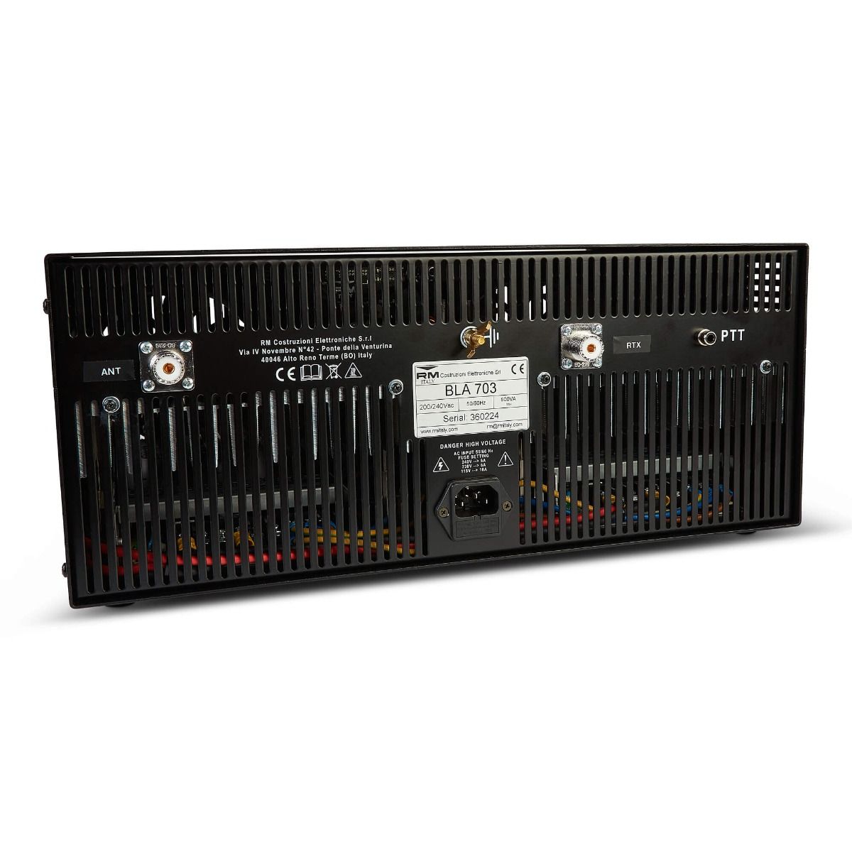 RM Italy BLA703 500W HF Base Station Amplifier 25-30MHz, CB & 10m, SMPS, VOX/PTT, 100-240VAC