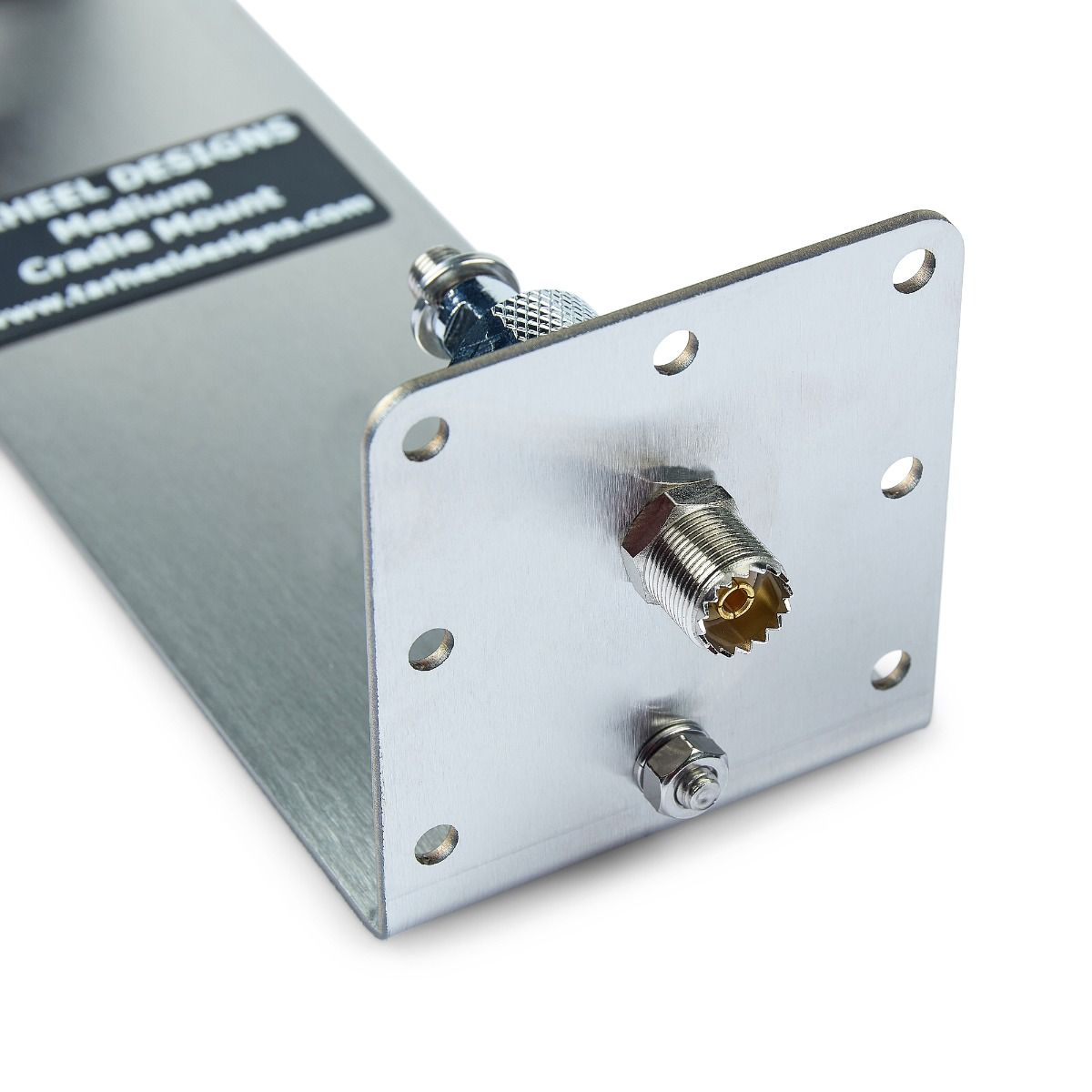 Tarheel Medium Cradle Mount for 40 Pro HP to 1000 Pro HP, Stainless Steel, SO-239