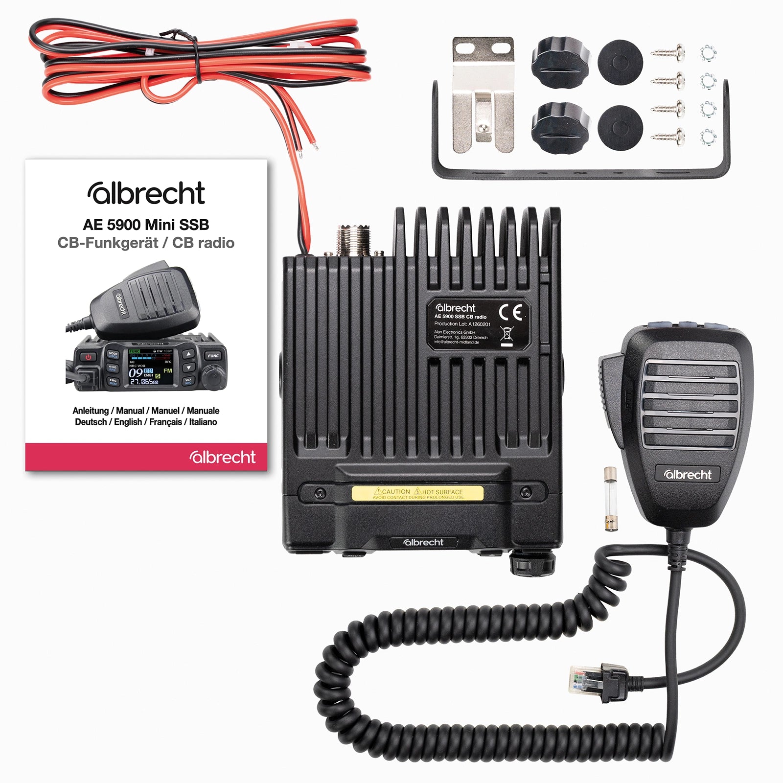 Albrecht AE 5900 Mini SSB CB Radio – AM/FM/SSB 12W