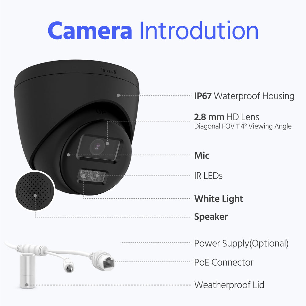 HIZONE PRO 3K COLORVU WITH 2 WAY AUDIO 2.8mm BLACK