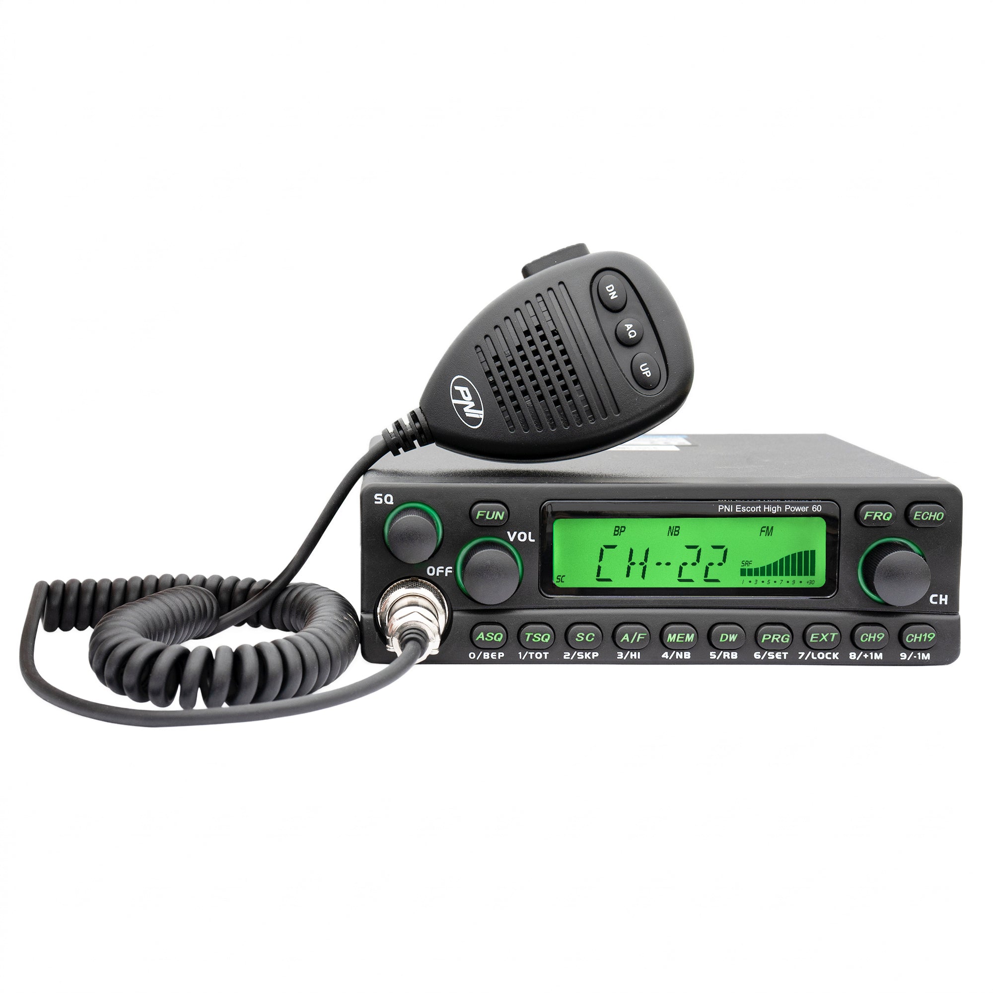 PNI Escort 60 Multistandard, FM/AM, 12V, ASQ, RF Gain