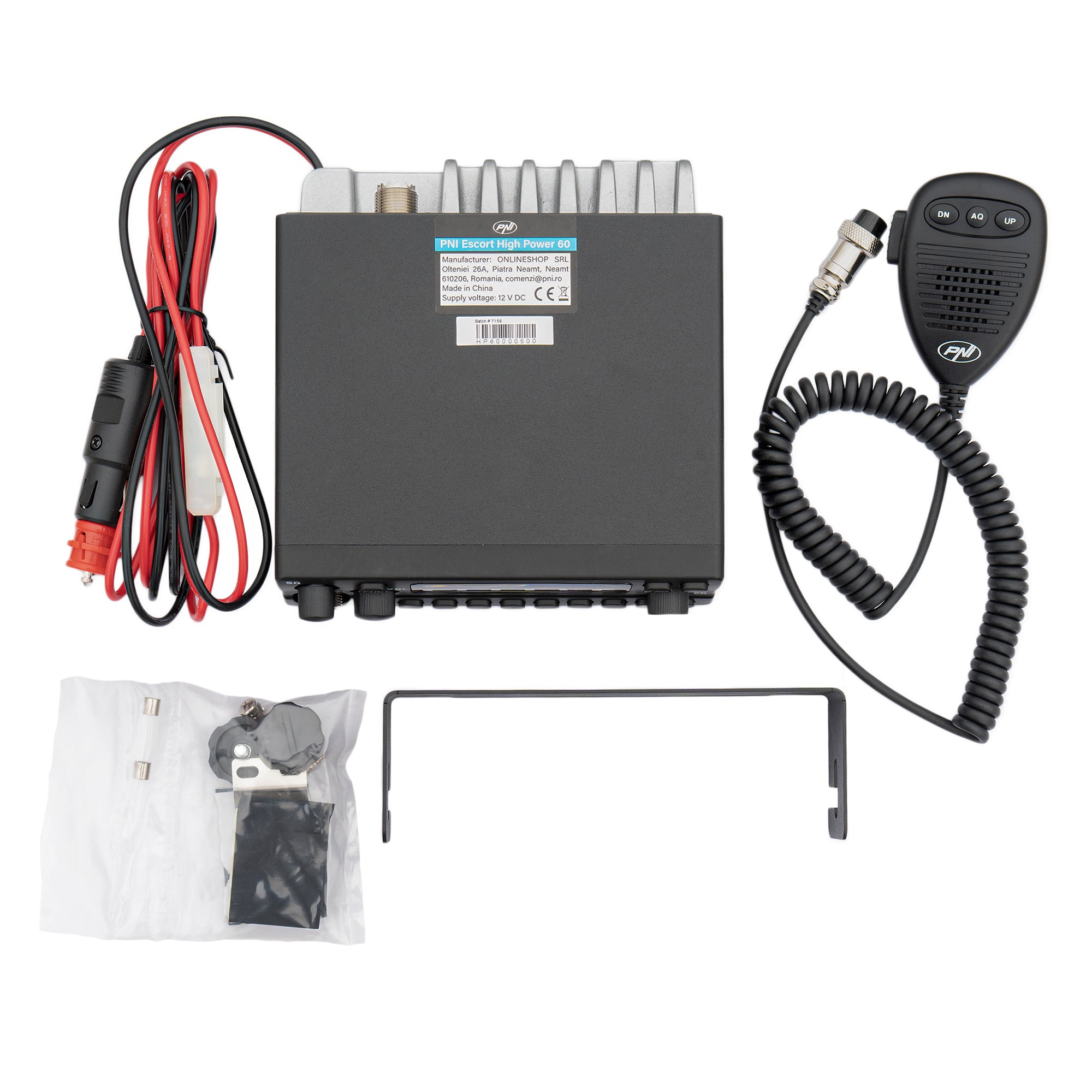 PNI Escort 60 Multistandard, FM/AM, 12V, ASQ, RF Gain