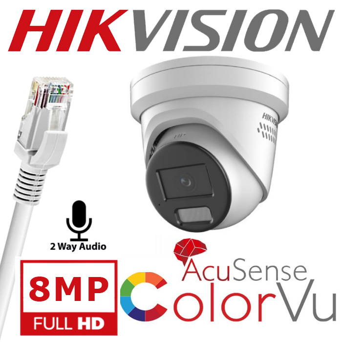 HIKVISION 8MP COLORVU DS-2CD2387G2-LSU/SL