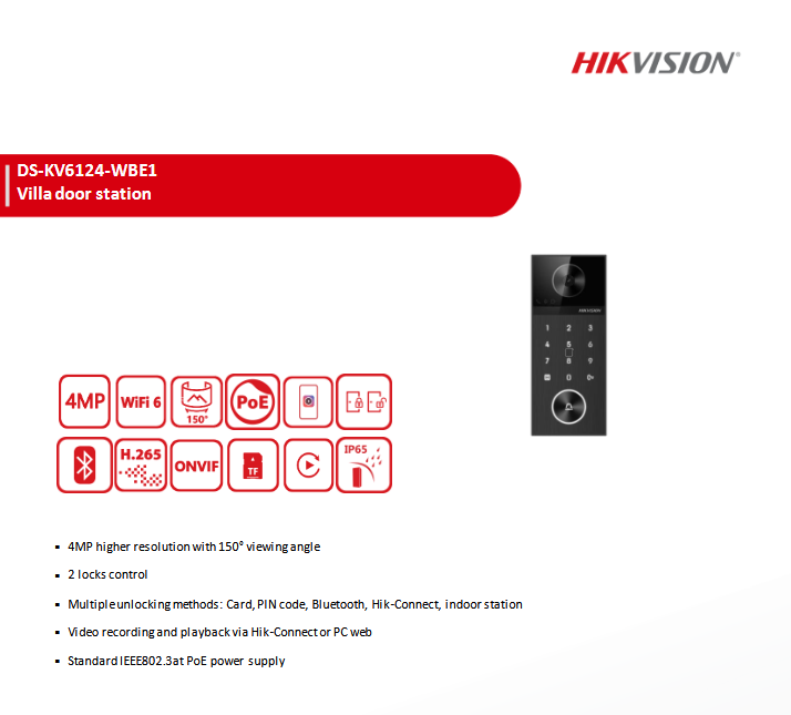 HIKVISION 4MP Villa Door Station