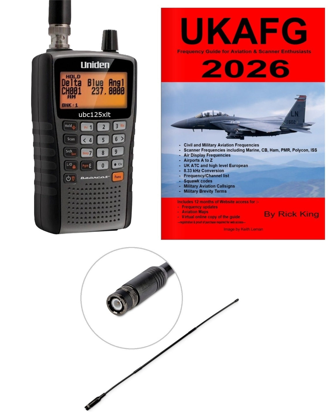 Uniden UBC355CLT Desktop Scanner | 300 Channels, Close Call