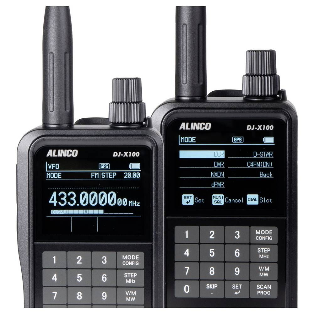 Alinco DJ-X100E Wideband Digital Scanner – 30–470MHz, DMR/D-STAR/C4FM/NXDN, AIS/ACARS