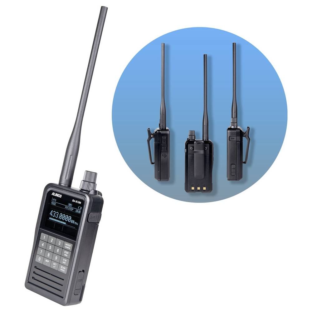 Alinco DJ-X100E Wideband Digital Scanner – 30–470MHz, DMR/D-STAR/C4FM/NXDN, AIS/ACARS