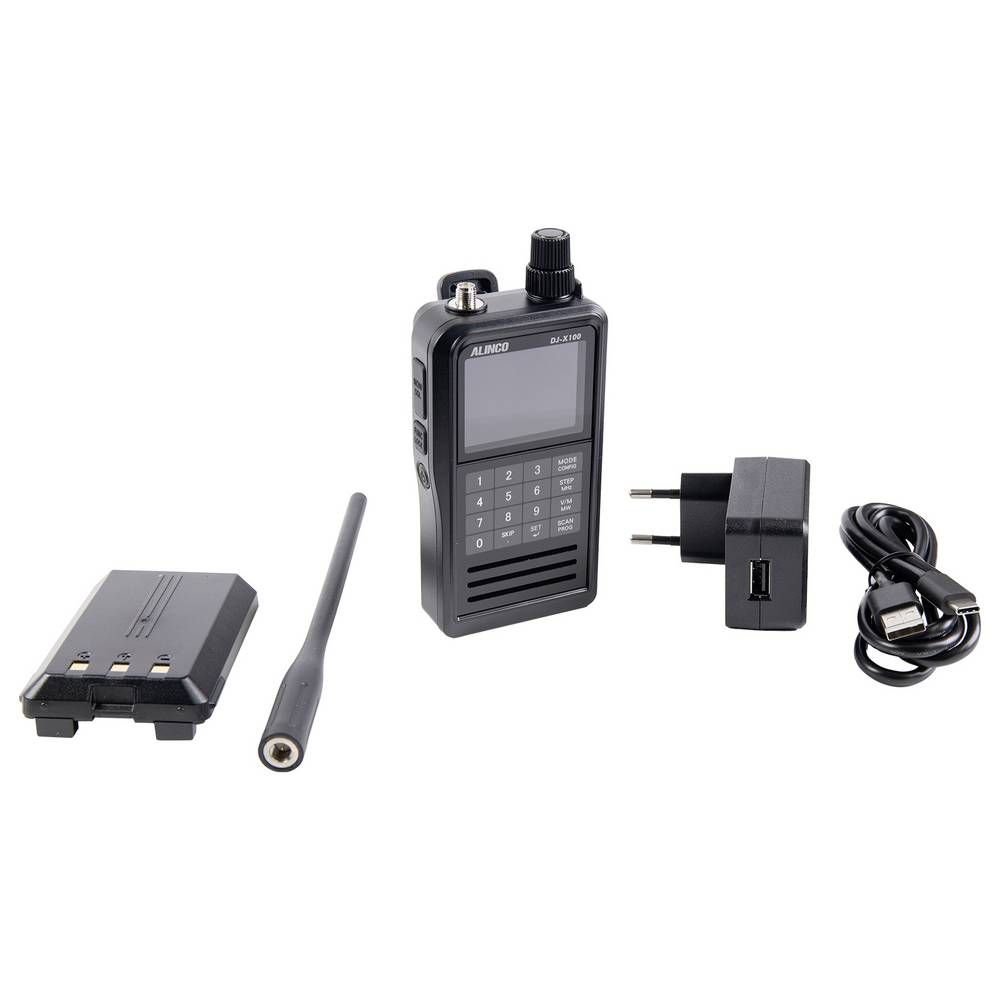 Alinco DJ-X100E Wideband Digital Scanner – 30–470MHz, DMR/D-STAR/C4FM/NXDN, AIS/ACARS