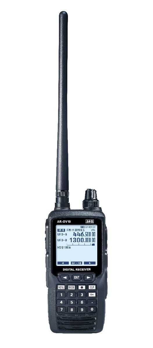 AOR AR-DV10 Wideband Digital Handheld Scanner 100kHz-1300MHz, SDR, Multi-Mode
