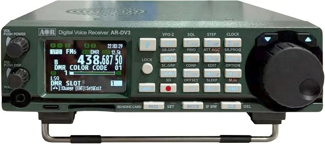 AOR AR-DV3 Digital Voice Receiver 100kHz–3000MHz
