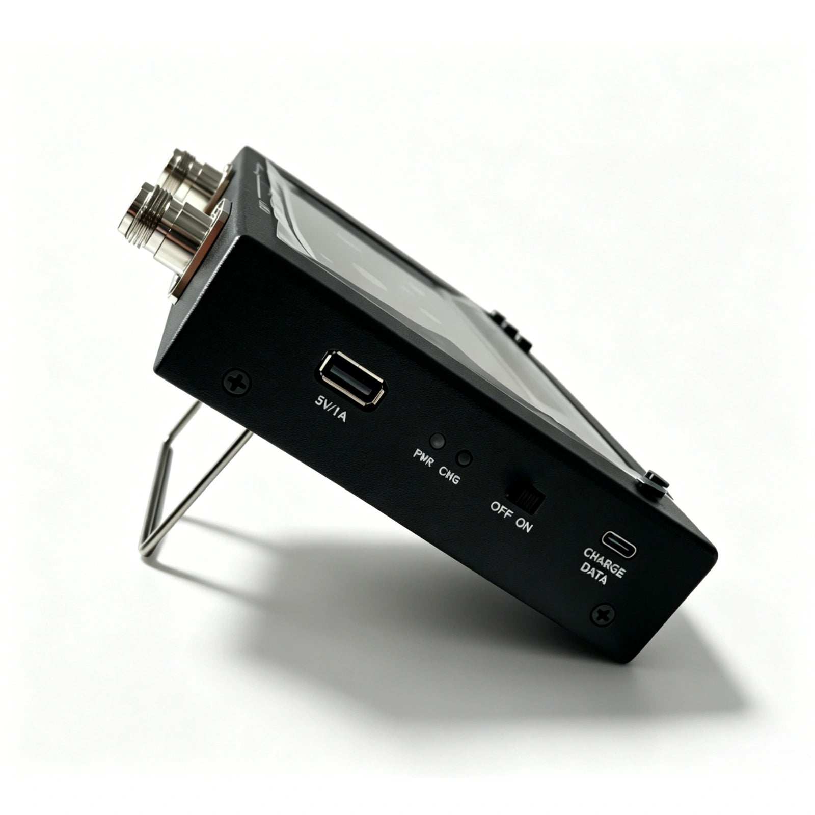 Chelegance SV6301A VNA side view showing controls and metal enclosure
