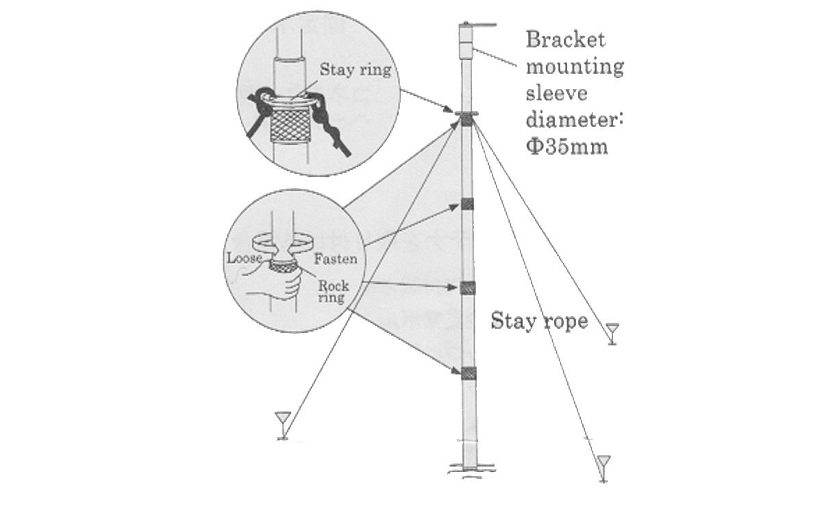 Diamond DAP600 6m Telescopic Antenna Mast