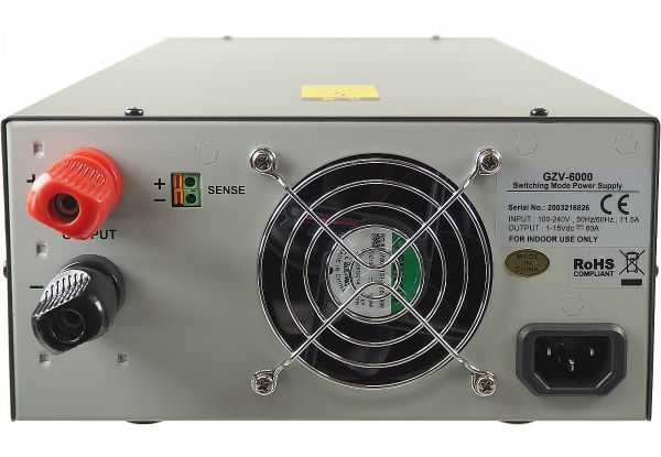 Diamond GZV6000 60A Switch Mode Power Supply 1-15V Variable, 100-240V AC