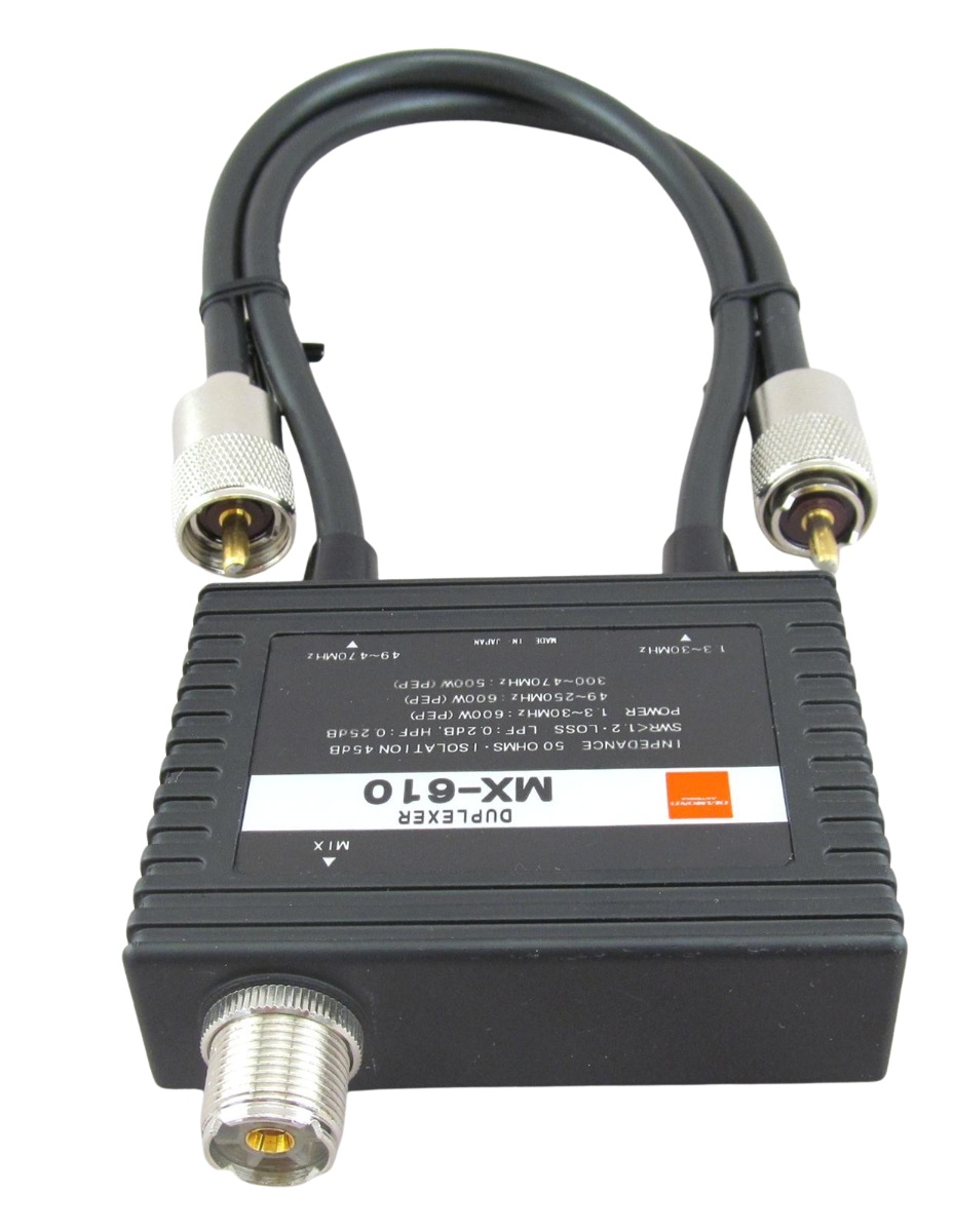 Diamond MX-610 Duplexer HF/VHF/UHF, 1.3-30/49-470MHz, 600W, SO-239