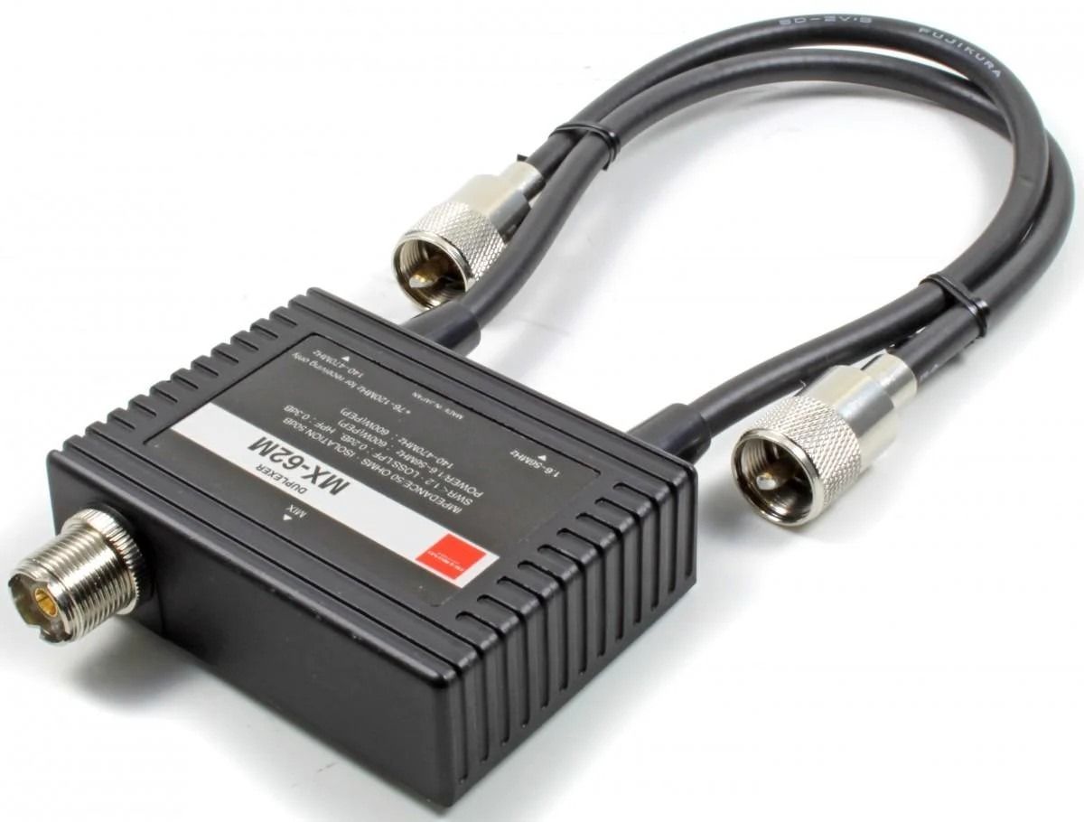 Diamond MX-62M Duplexer 1.6–56MHz / 76–470MHz - 76–120MHz RX Only