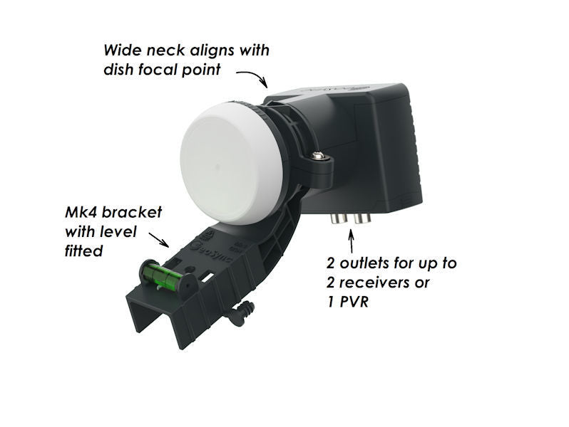 LNB TWIN ZONE 1 / ZONE 2 DISH