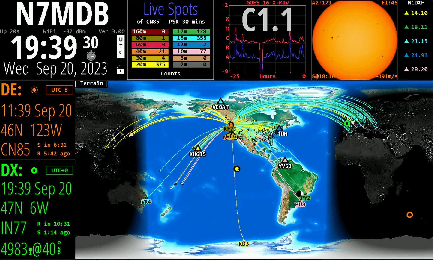 HAMCLOCK MK2 - LATEST VERSION