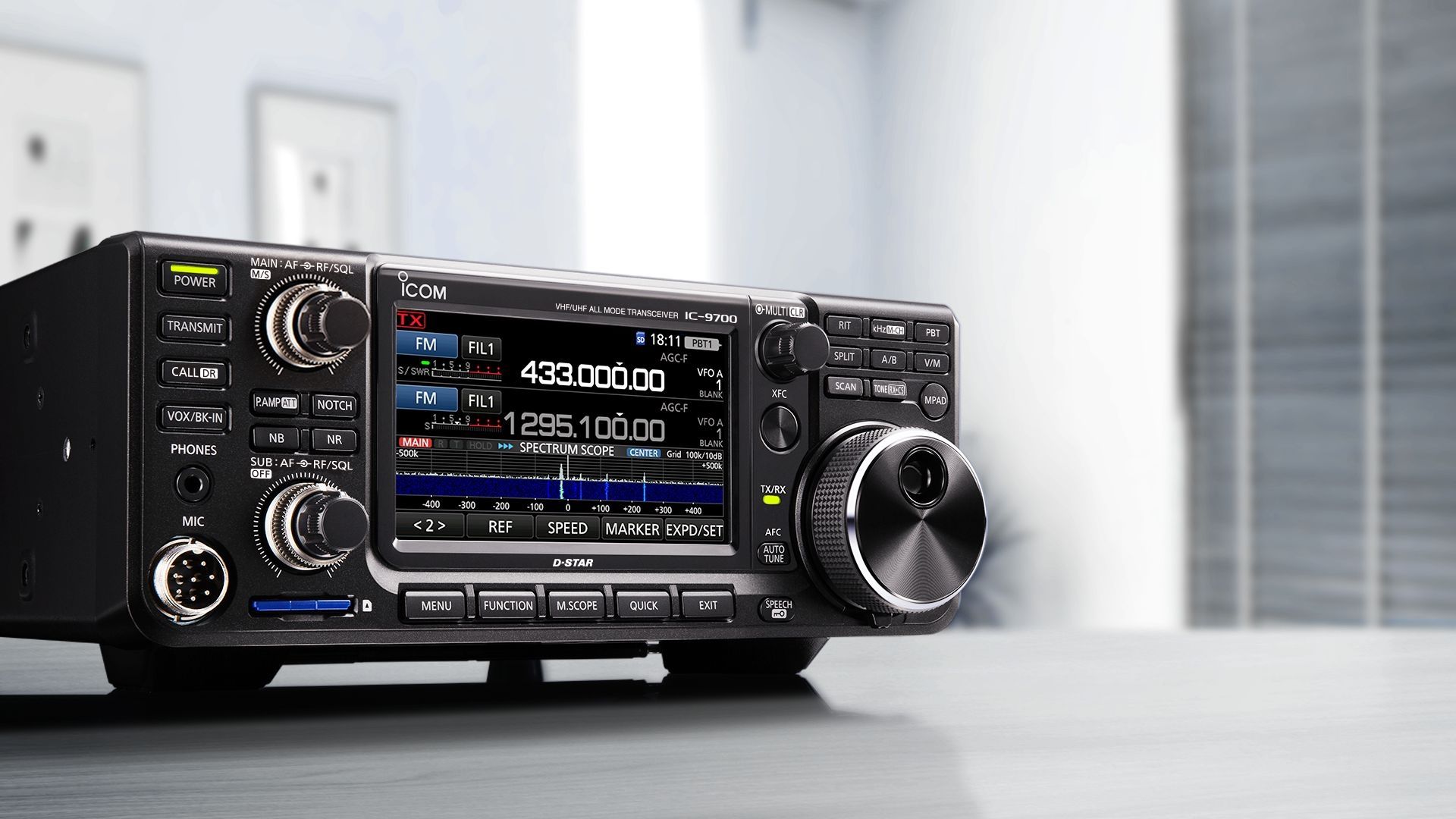 Icom IC-9700 VHF/UHF/1.2GHz All Mode Transceiver with D-STAR & Satellite