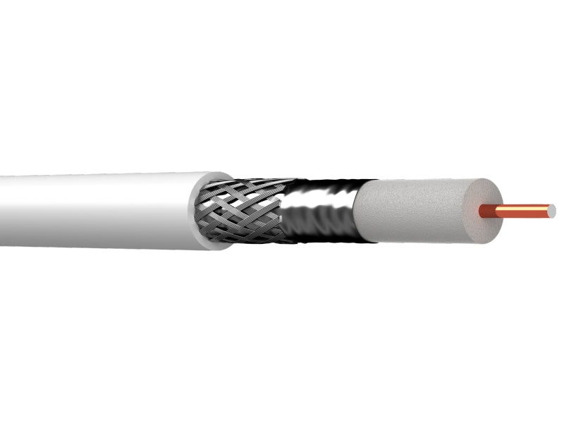 RG6 WHITE PVC SATELLITE CABLE