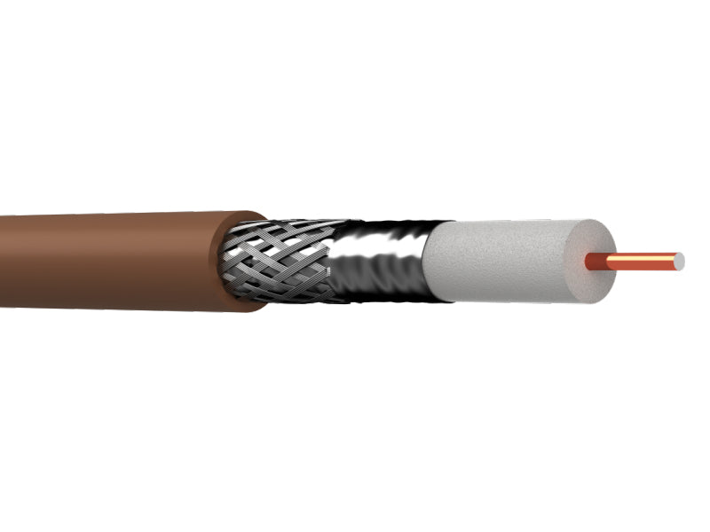 RG6 BROWN PVC SATELLITE CABLE – Kamsat