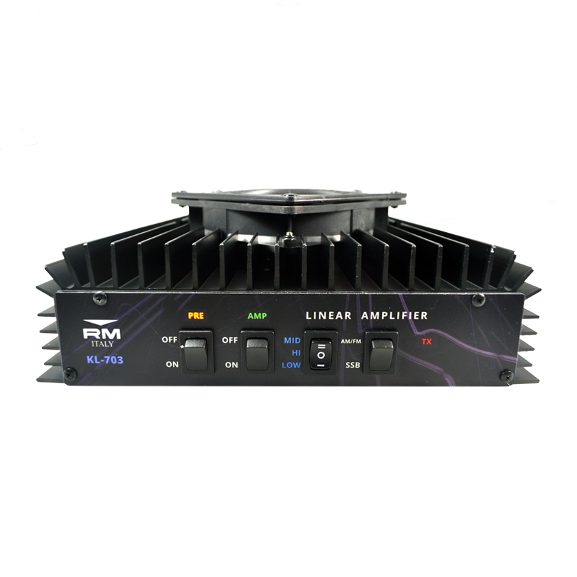 RM KL-703 Linear Amplifier 25–30MHz, 500W, AM/FM/SSB/CW, Dual Fan