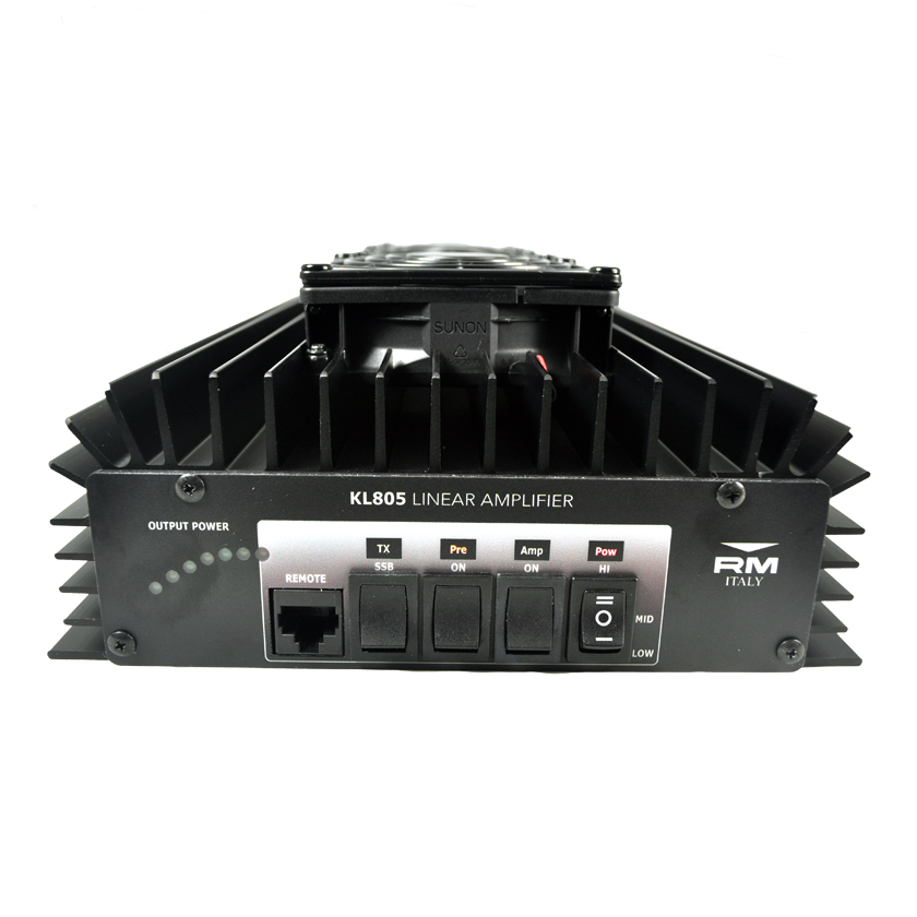 RM Italy KL 805 Linear Amplifier 25-30MHz, 600W, 24V, 26dB Preamp