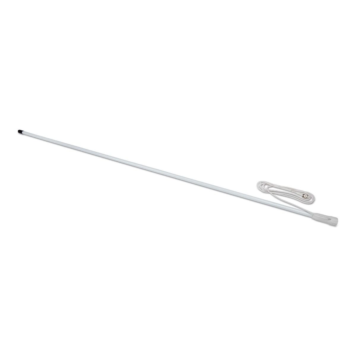 Moonraker Marine-450 VHF Marine Antenna 100W, 4.5dBd Gain, 156-162MHz, Fibreglass, 2.5m Cable & Bracket