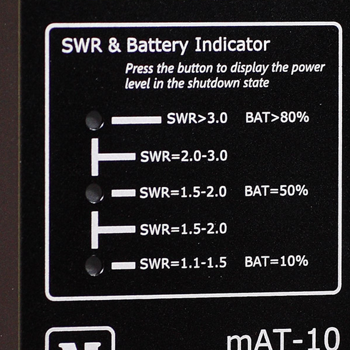 MAT 10 AUTOMATIC ANTENNA TUNER