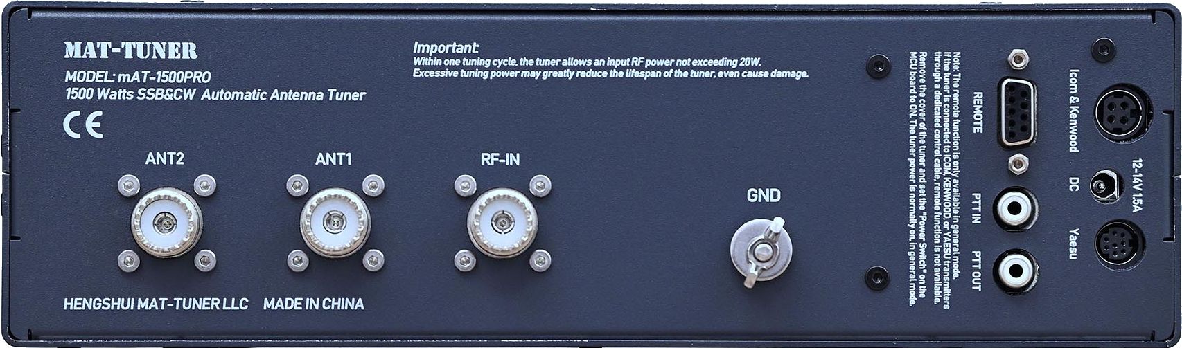 MAT 1500 PRO AUTOMATIC ANTENNA TUNER