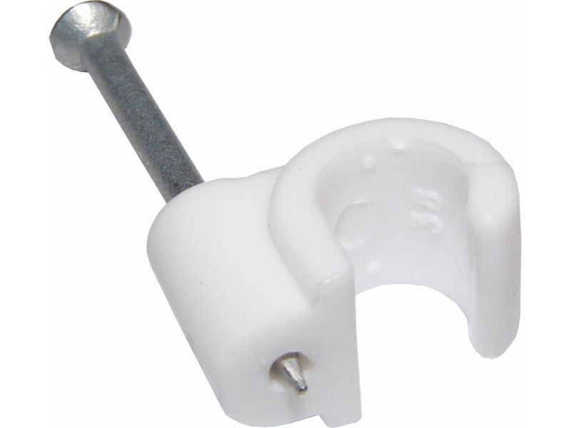 CABLE CLIPS 7MM WHITE