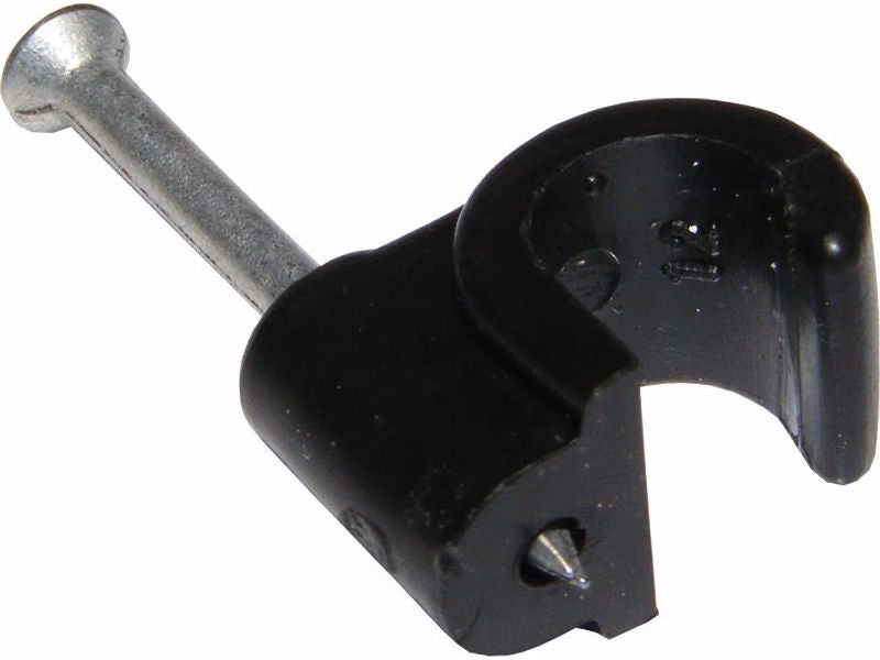 CABLE CLIPS 7MM BLACK