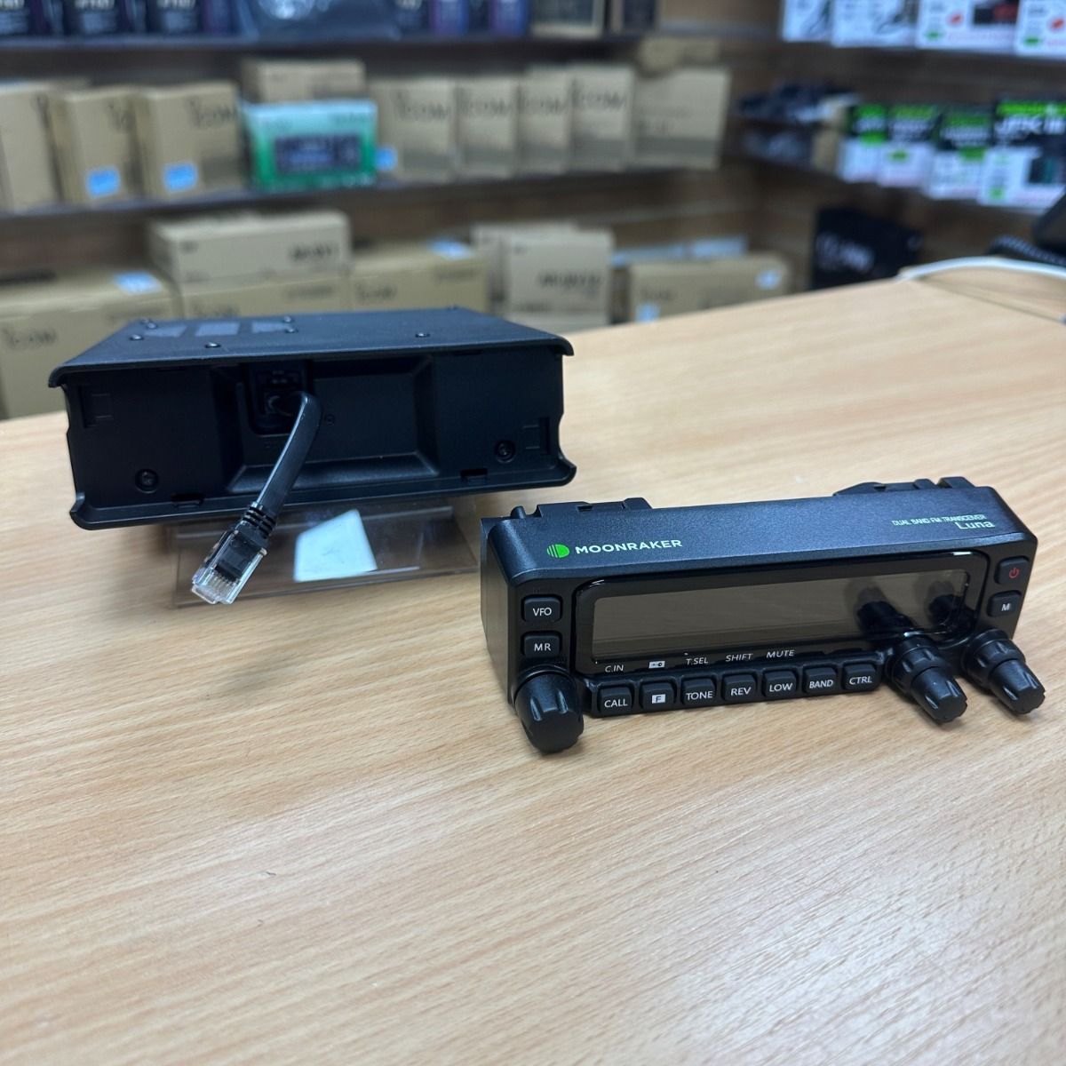 Moonraker Luna Dual Band Mobile Transceiver – 70W VHF/55W UHF, UK Repeaters Pre-Programmed