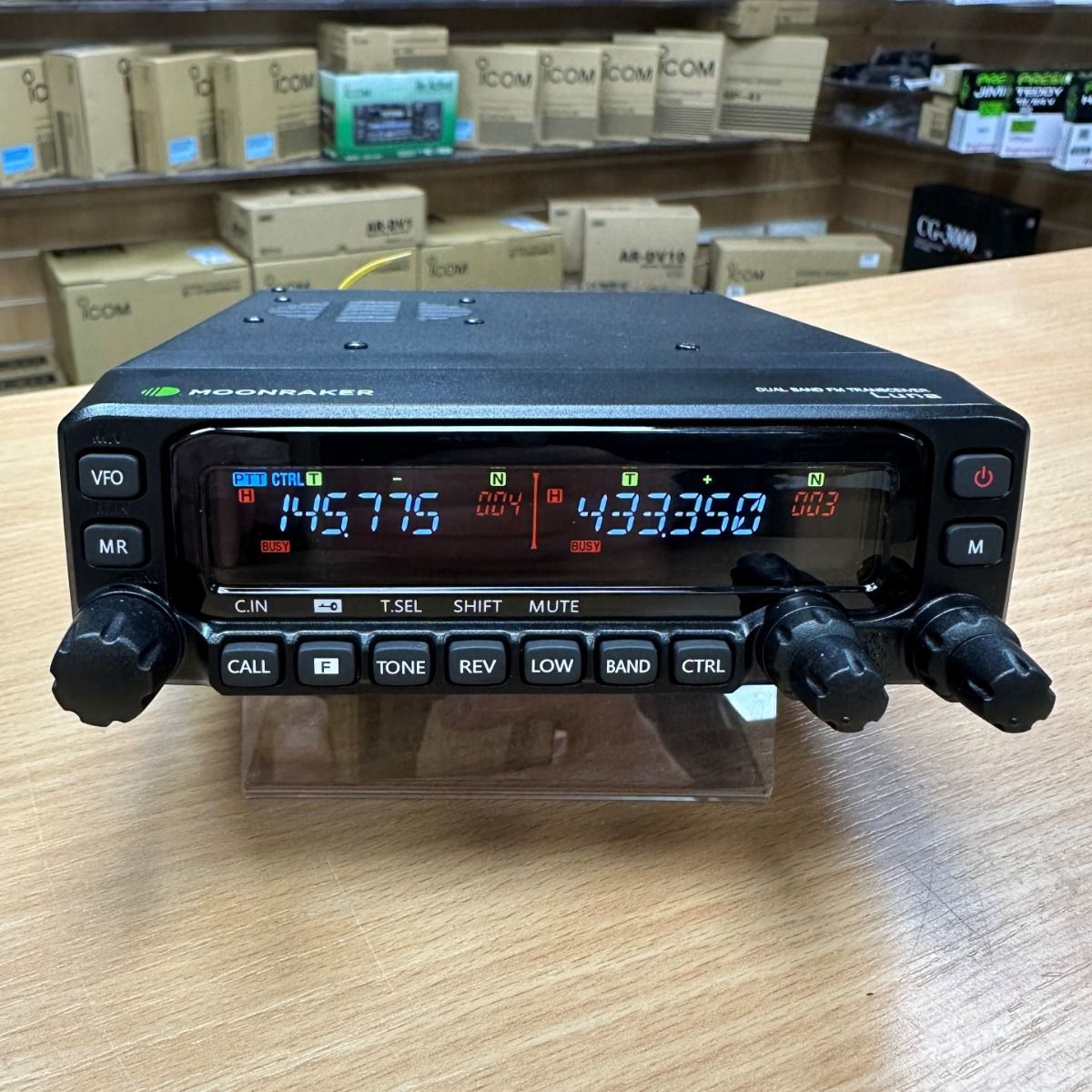 Moonraker Luna Dual Band Mobile Transceiver – 70W VHF/55W UHF, UK Repeaters Pre-Programmed
