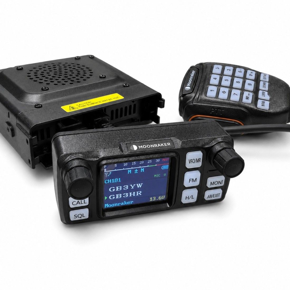 Moonraker Metis Dual Band FM Mobile Transceiver – 25W VHF/20W UHF, UK Repeaters Pre-Programmed