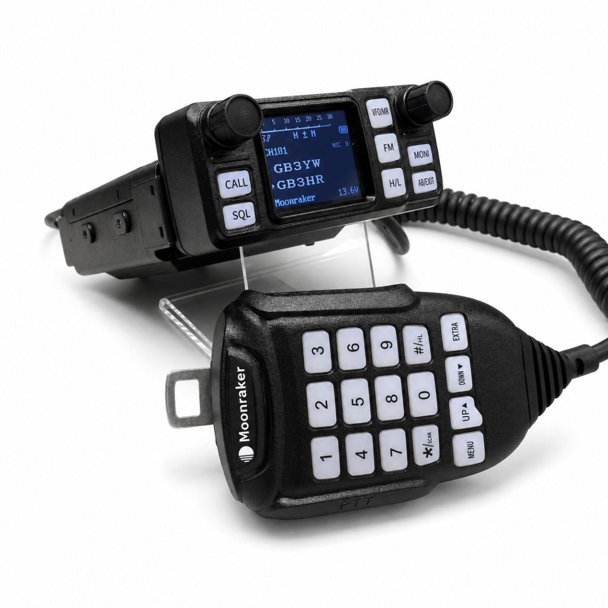 Moonraker Metis Dual Band FM Mobile Transceiver – 25W VHF/20W UHF, UK Repeaters Pre-Programmed