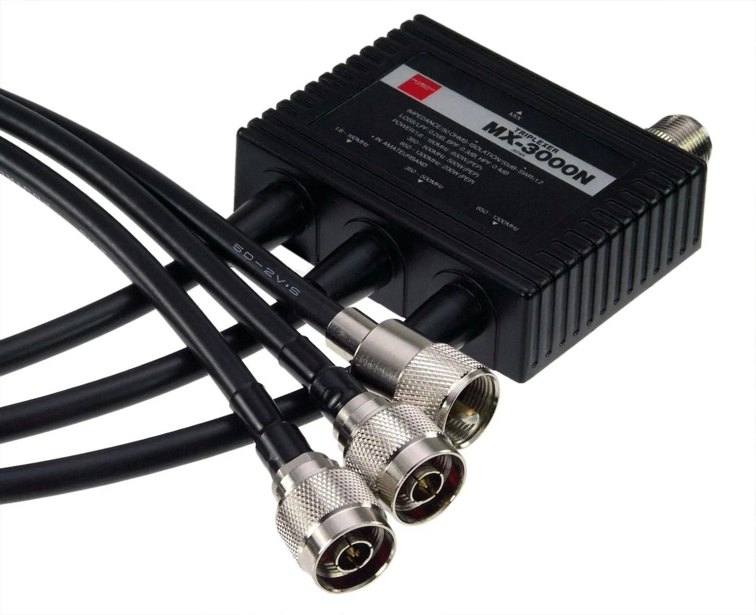 Diamond MX-3000N Triplexer 2m/70cm/23cm, 1.6-160/350-500/850-1300MHz, Type N