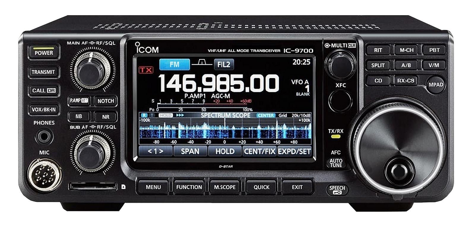 Icom IC-9700 VHF/UHF/1.2GHz All Mode Transceiver with D-STAR & Satellite